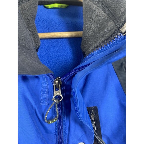 Koppen Mens Size Large Softshell Jacket Full Zip Lightweight Outerwear Coat Blue - Picture 2 of 7